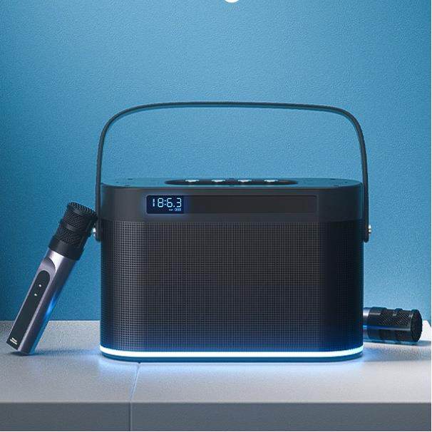 K歌蓝牙音箱家用KTV户外便携式音响唱歌话筒大声音重低音炮卡拉OK