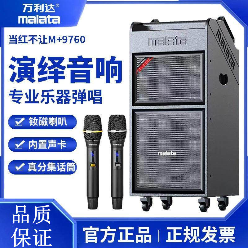 万利达M+9760户外音响专业乐器弹唱K歌演出大功率广场舞音箱设备