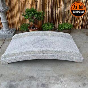 石雕石桥汉白玉小石桥公园别墅庭院花园饭店户外景观中式桥石拱桥