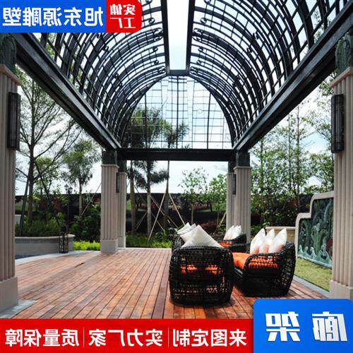 厂家制造美陈户外不锈钢廊架公园花艺镂空廊架美陈厂家异形廊架