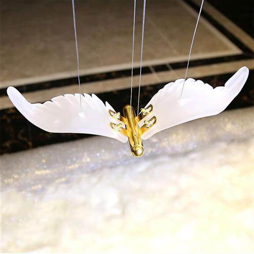 设计师创意个性现代简约复式楼梯售楼部沙盘吧台工程玻璃小鸟吊灯,家装灯饰光源,客厅吊灯,淘宝优惠券,粉丝福利购,淘宝优惠卷