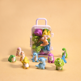 可爱迷你小恐龙玩具公仔男孩侏罗纪模型3456岁幼儿园儿童小礼物