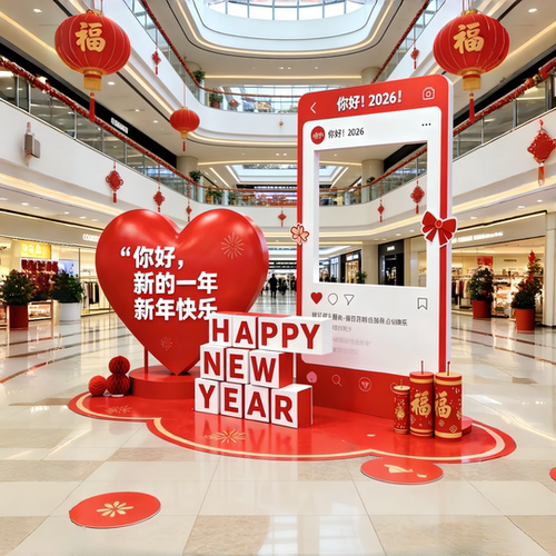 2026新年拍照打卡框商场
