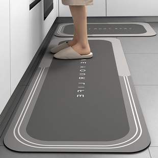 厨房地垫防滑防油可擦免洗地毯家用耐脏防水硅藻垫脚垫门口吸水垫