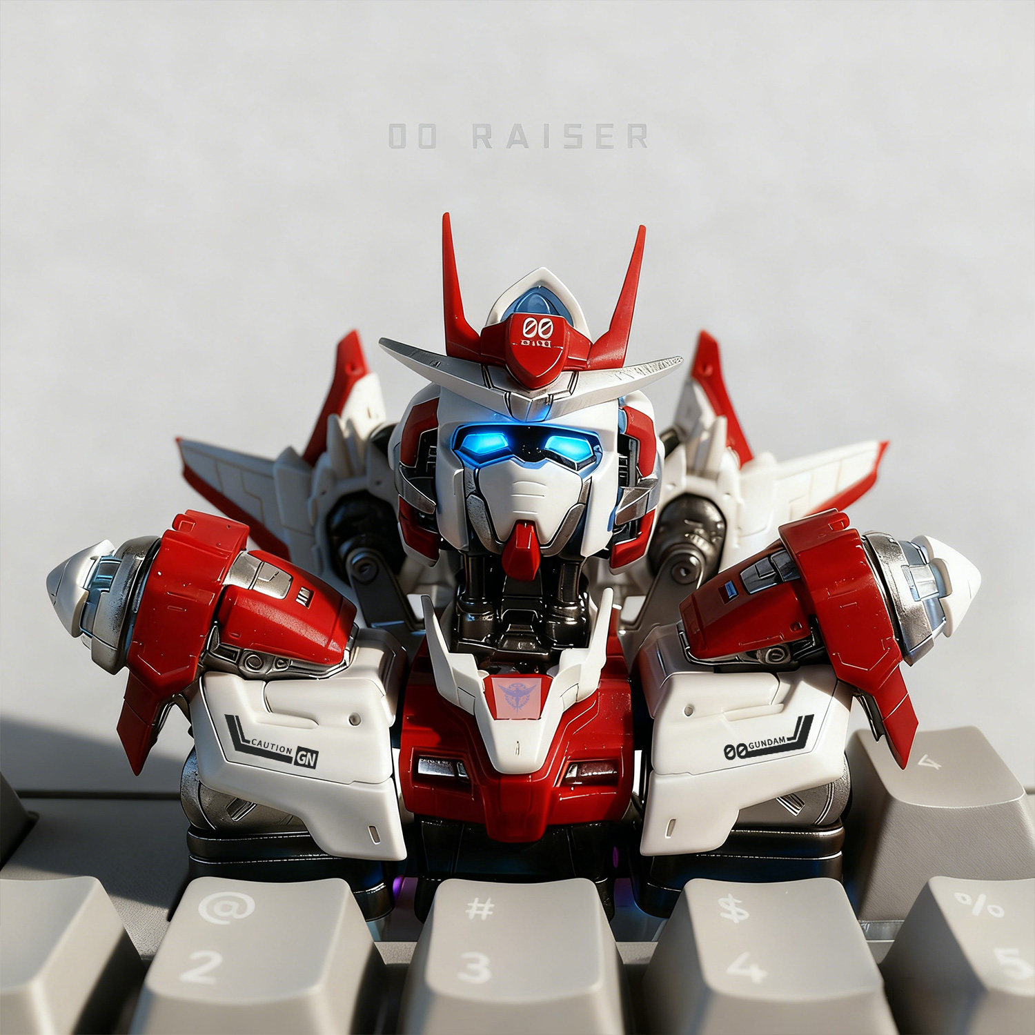 高达00R键帽 高达键帽创意键帽 机械键盘透光键帽客制化