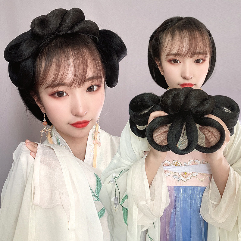 汉服假发包古风垫发一体式发包软发髻盘发古装明制造型发型古代女