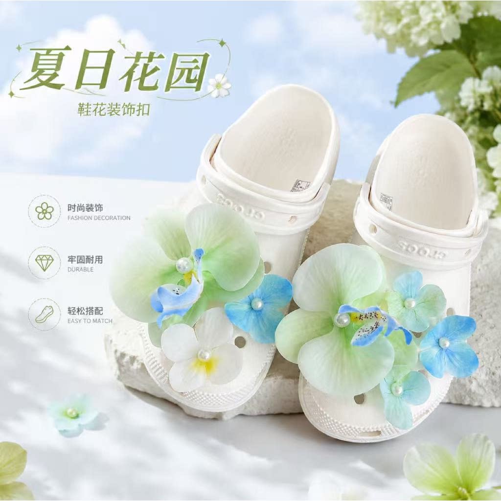 森系清冷感珍珠兰花鞋花