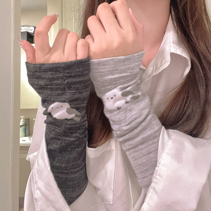 小鸟手肘护腕护膝护脚踝春夏空调房保暖可爱袜套护臂女夏保护关节