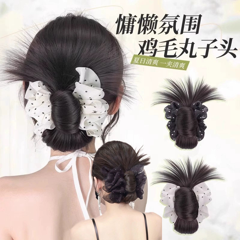 韩版丸子夹蝴蝶结弹簧夹扣夹蝴蝶结发夹盘发爪子发夹发抓发卡女头
