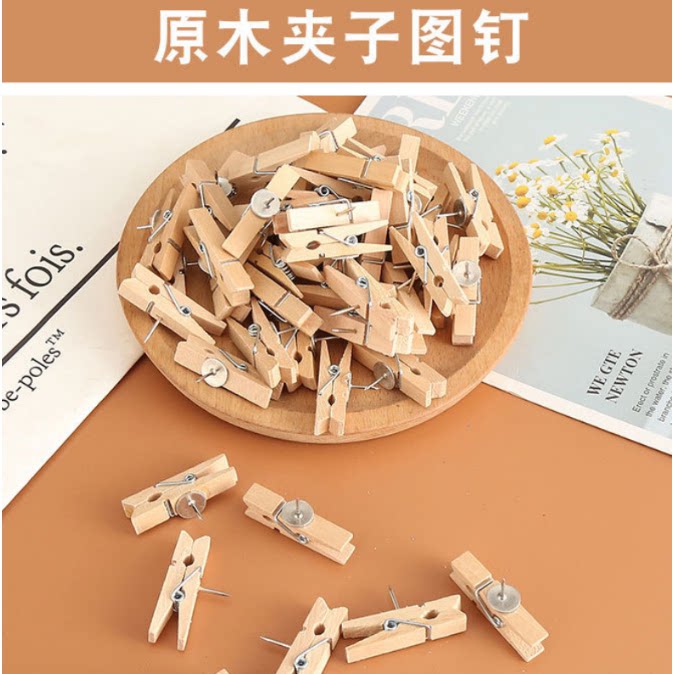 新款创意文具钉 钉夹子相片软木图钉 照片墙软悬挂夹子钉
