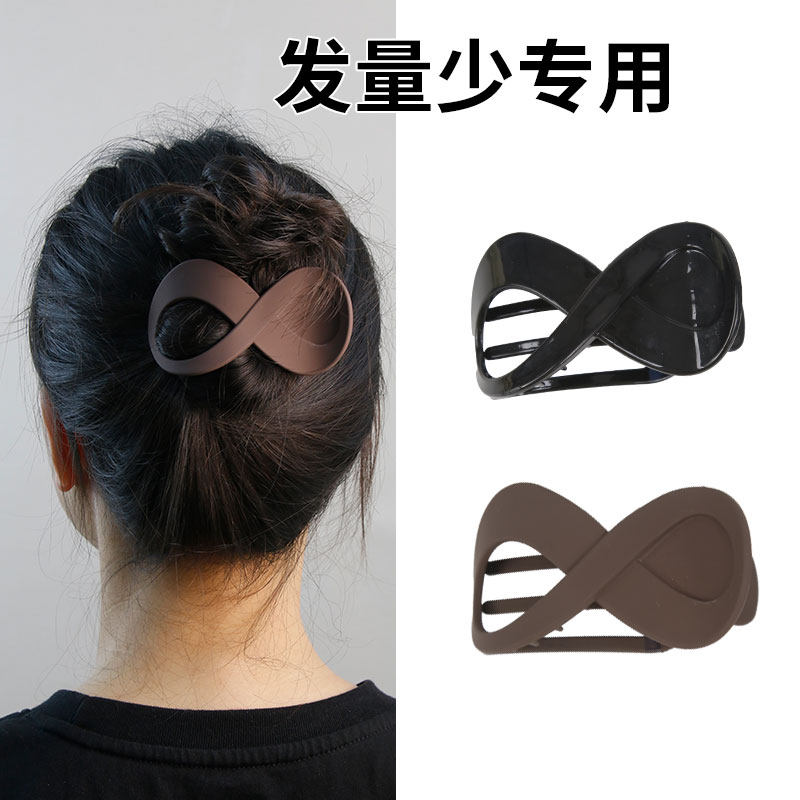 小号发夹短发发卡抓夹女适合发量少后脑勺2024新款高端盘发鸭嘴夹