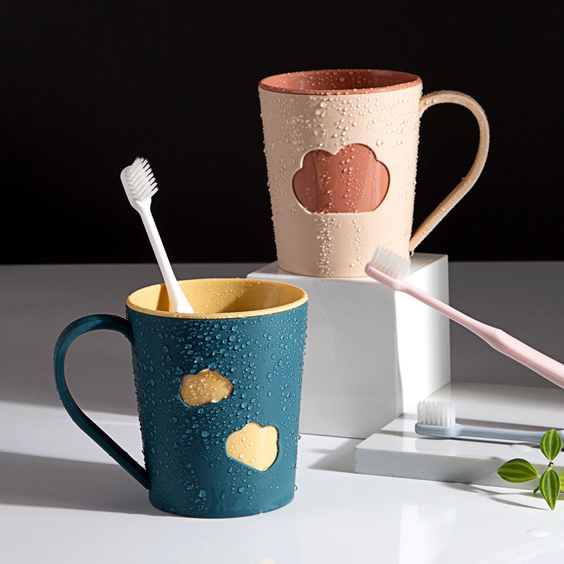 简约漱口杯家用学生情侣套装女生宿舍刷牙杯子洗漱杯牙刷杯
