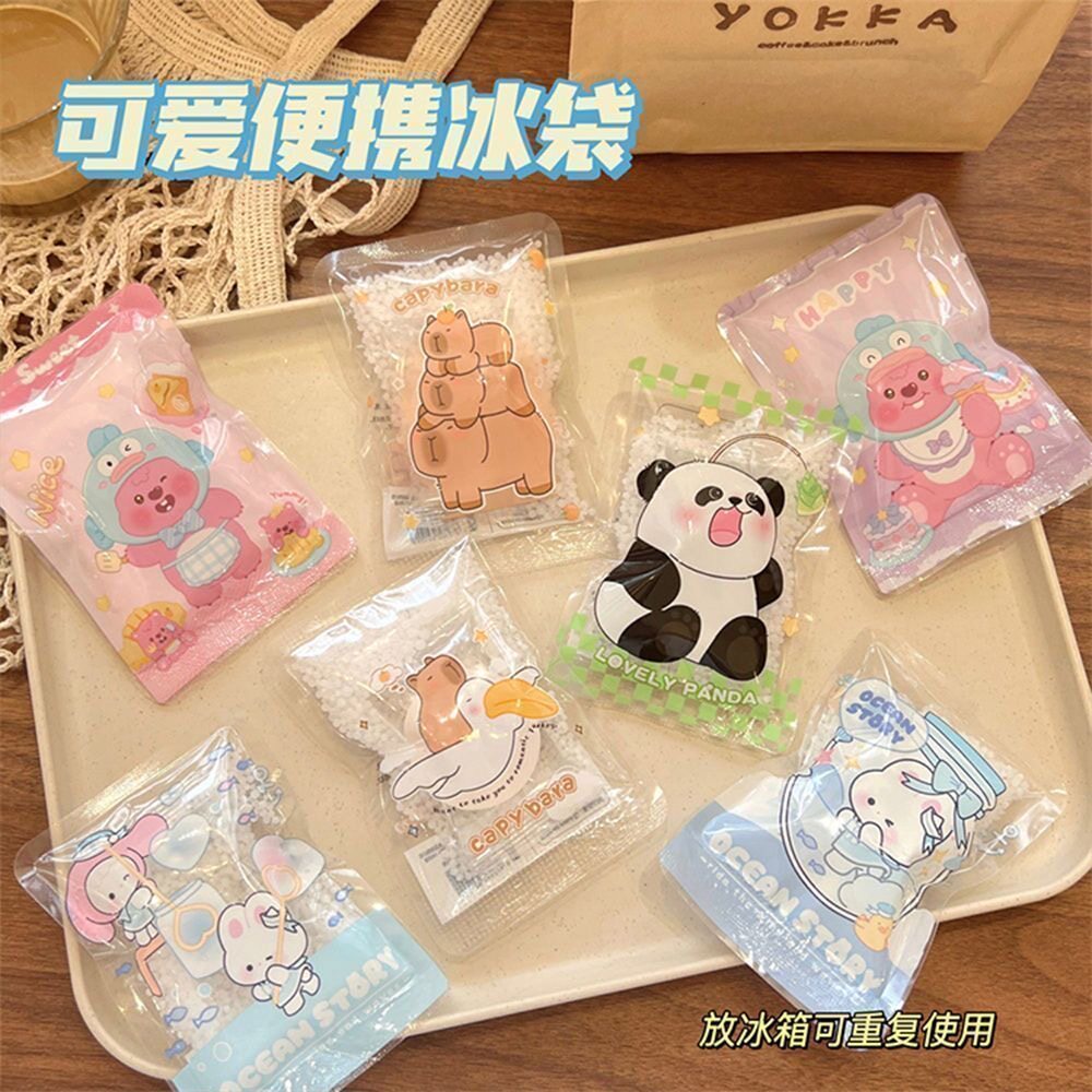 夏季降温冰袋反复户外使用学生可爱速冷迷你神器敲敲便携卡通冰贴