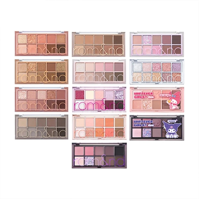 romand柔魅得眼影十色眼影盘哑光珠光学生易上色不飞粉