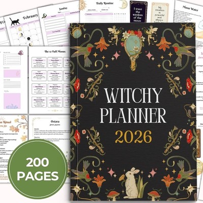新款A5 2026女巫计划女巫规划师笔记本witchy planner记事笔记本