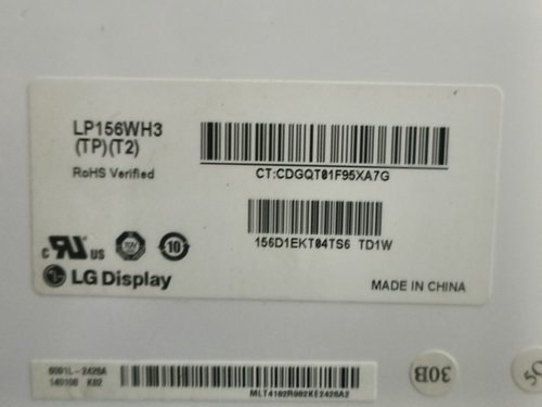 LG LP156WH3笔记本液晶屏，1366*768分辨率，15.6寸大屏。
