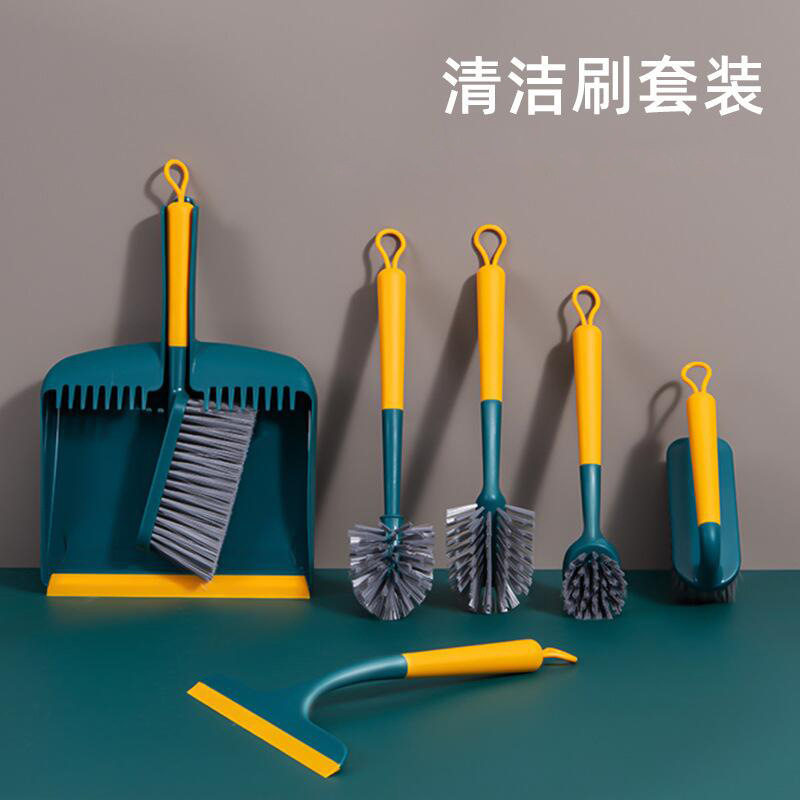 厨房洗锅刷洗碗刷不沾油杯刷窗户刮水器洗衣鞋刷TPR清洁扫把套装