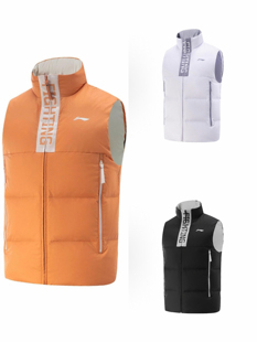 2025年新款李宁王楚钦孙颖莎同款羽绒马甲背心—货号AMRV065