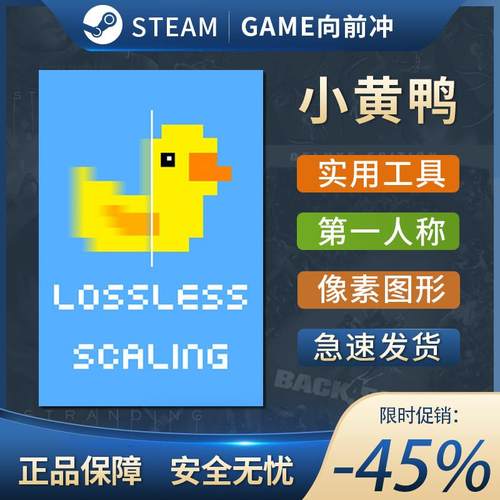 小黄鸭 Lossless Scaling 第一人称 Steam正版 补帧神器无损缩放