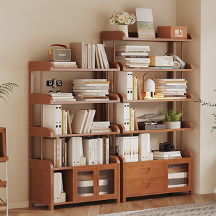 储物架多层储物架简易儿童书架落地式书架家用书架客厅杂物储物柜