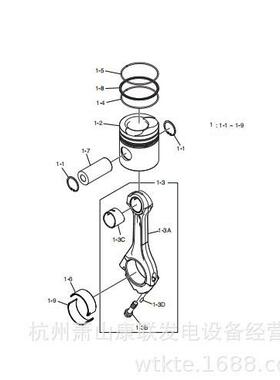 65.02502-0010活塞销PINDP086TA/LA斗山