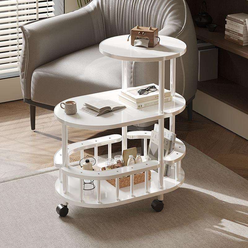 简约可移动沙发边几柜茶几客厅小户型卧室床头窄款实木置物架