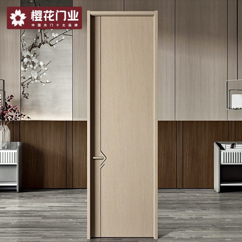 现货碳晶多层套装门家庭卧室门防潮隔音免漆实木门酒店房间卧室门