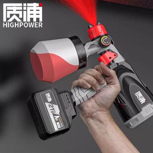 质浦锂电动喷漆枪油漆乳胶漆专用喷涂料一体机充电式喷壶220v小型