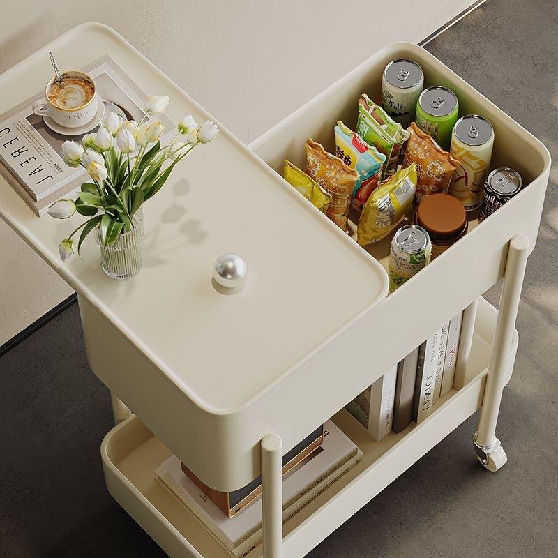 创意边几可移动茶几现代简约沙发边柜客厅小推车置物架带轮小桌子