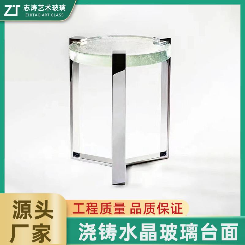 玻璃家具制定个性玻璃茶几边几现代沙发边几角几透明茶几钢化玻璃