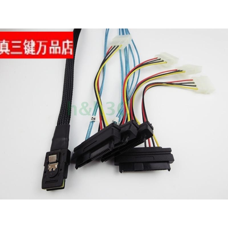 精品Mini SAS线SFF 8087转SAS 8482服务器1拖4 SAS硬盘数据线