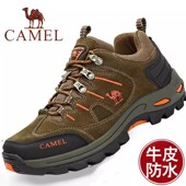 防滑徒步登山鞋 断码 男式 真皮户外防泼水越野跑鞋 子男清仓 骆驼男鞋