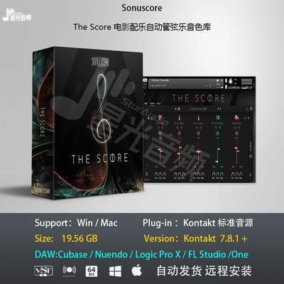 The Score  影视电影配乐自动管弦乐音色库制作Win/Mac编曲软音源