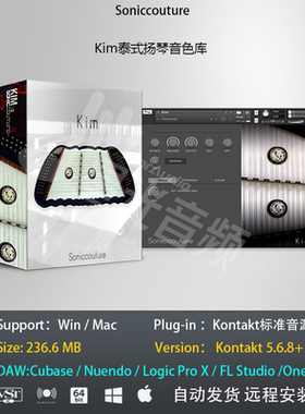 Kim泰境幽弦逸泰式扬琴音色库PC MAC kontakt标准编曲音源