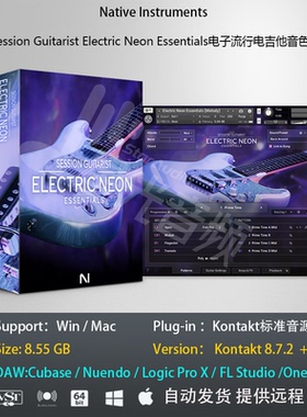 Session Guitarist Electric Neon Essentials流行电吉他音色库