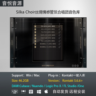 Silka Choir情感管弦合唱团人声音色库PC MAC音乐制作编曲软音源