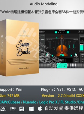 SWAMv3.82物理建模铜管木管弦乐音色库全套38件一键安装Win版