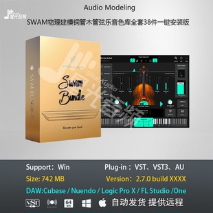 SWAMv3.82物理建模铜管木管弦乐音色库全套38件一键安装Win版