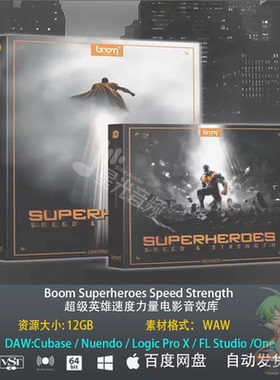 Boom Superheroes Speed Strength超级英雄速度力量电影音效库