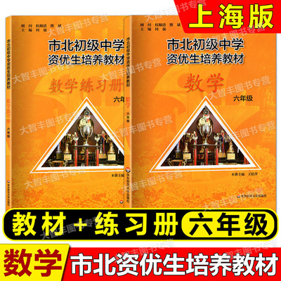 市北数学初级中学资优生培养教材 六年级数学+练习册 6年级数学 全新修订版 市北初资优生培养 华东师范大学出版社