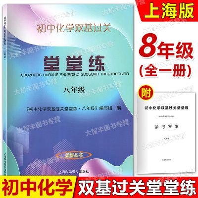 2024新印次初中化学双基过关堂堂练 8年级/八年级 初中化学单元测试 含参考答案 上海科学普及出版社