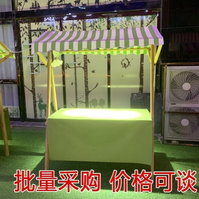 市集夜市摆摊桌花车促销展示台地摊车移动可折叠展示架集市摊位架