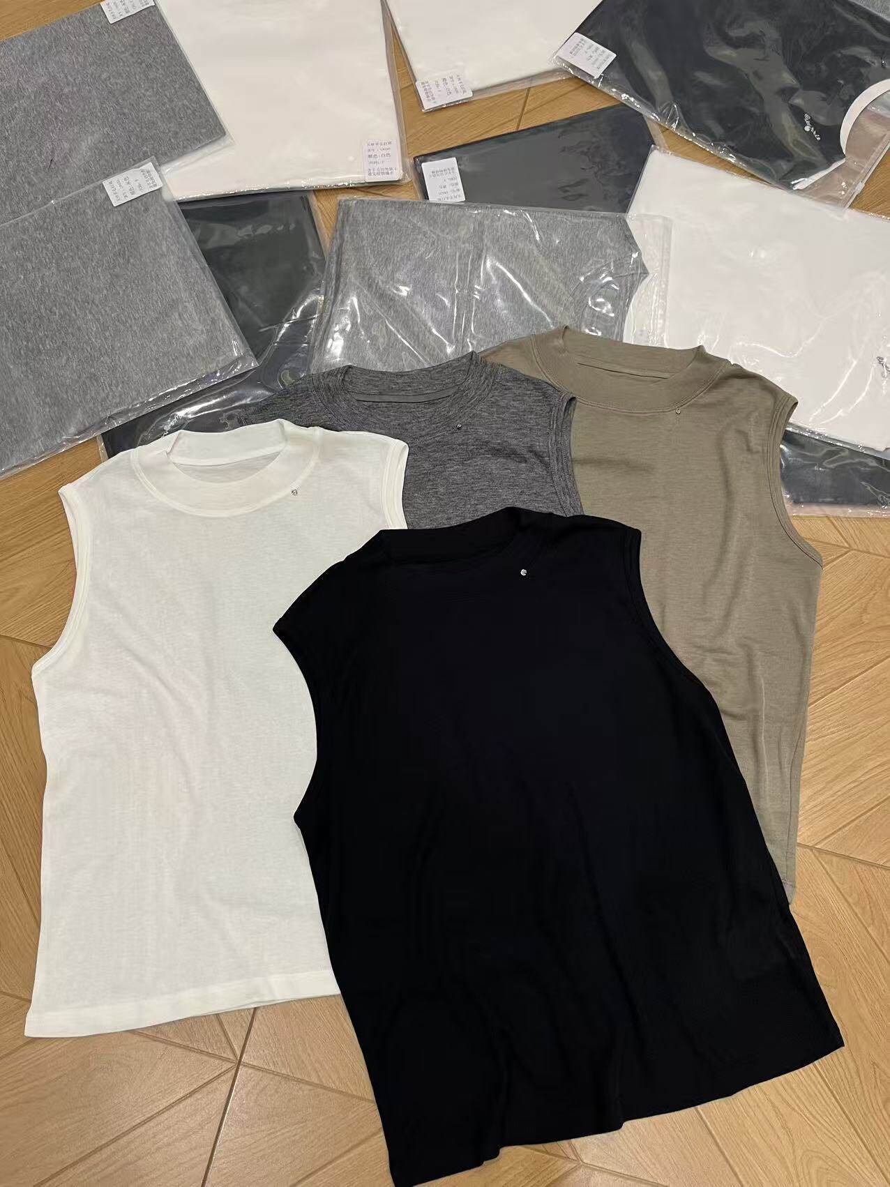 欧洲站2026夏季新款时尚圆领金属片显瘦百搭无袖T恤背心上衣打底