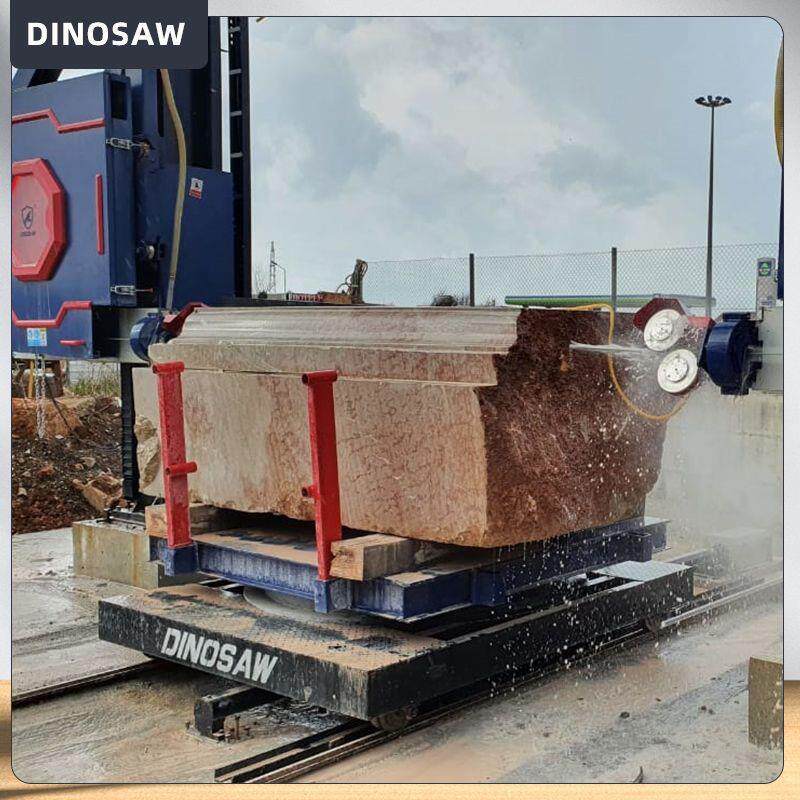 自动大型石材荒料修边机板底机花岗岩矿山石料切割金刚石绳锯机