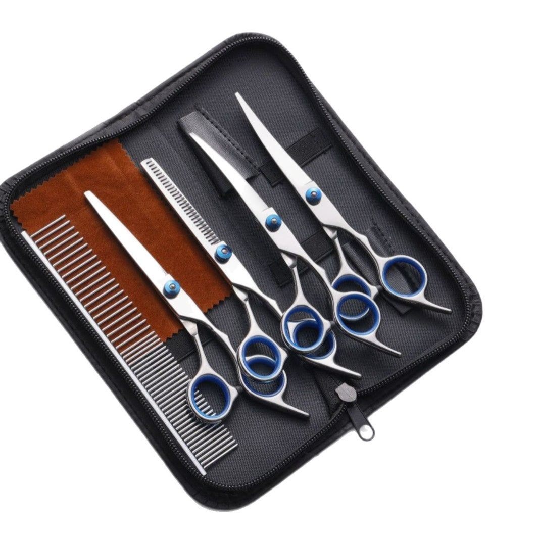 跨境专供6寸家用宠物剪刀套装美容工具牙剪不锈钢狗狗剪毛剪刀,居家日用,美发刀剪,淘宝优惠券,粉丝福利购,淘宝优惠卷