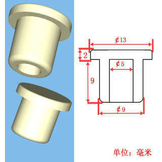 耐高温硅橡胶堵孔塞 孔硅胶堵头硅胶闷头T型胶塞9 10 11 12mm