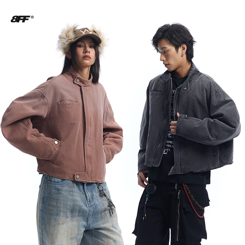 8FF/25SS 重磅洗水卡哈特短宽羽绒棉服保暖夹克休闲宽松外套棉衣