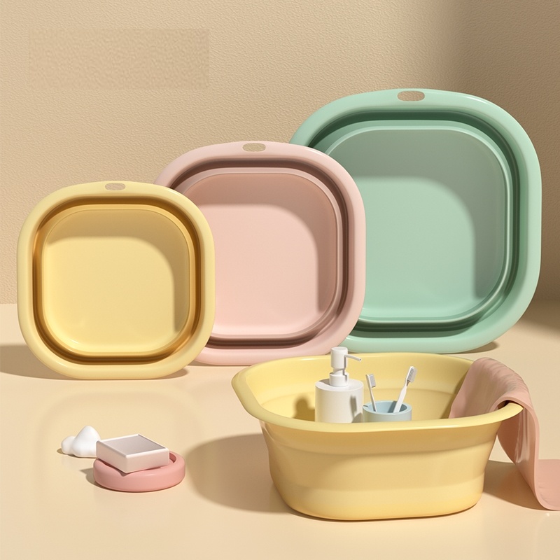 可折叠洗脸盆便携式宿舍家用学生洗衣脸盆便携式旅行大小号塑料盆