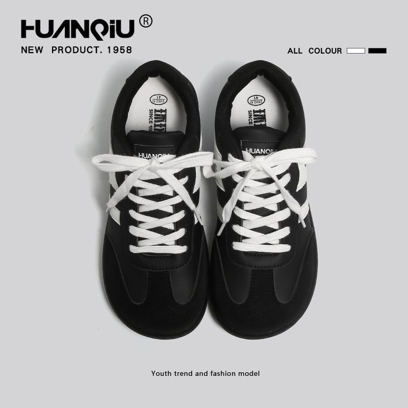 环球德训鞋男款2025新款秋冬复古潮流软底舒适休闲百搭运动板鞋子