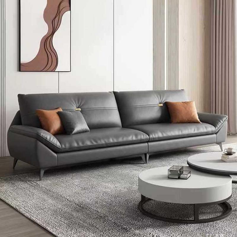 科技布艺沙发小户型客厅办公室简约现代轻奢猫抓皮直排出租房网红